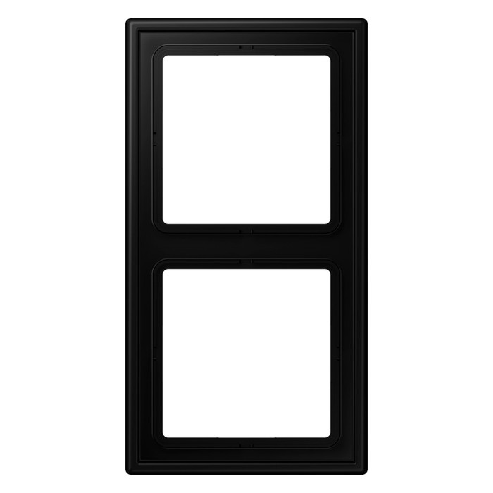 Рамка 2 поста Jung LS 990, черный матовый, LS982SWM