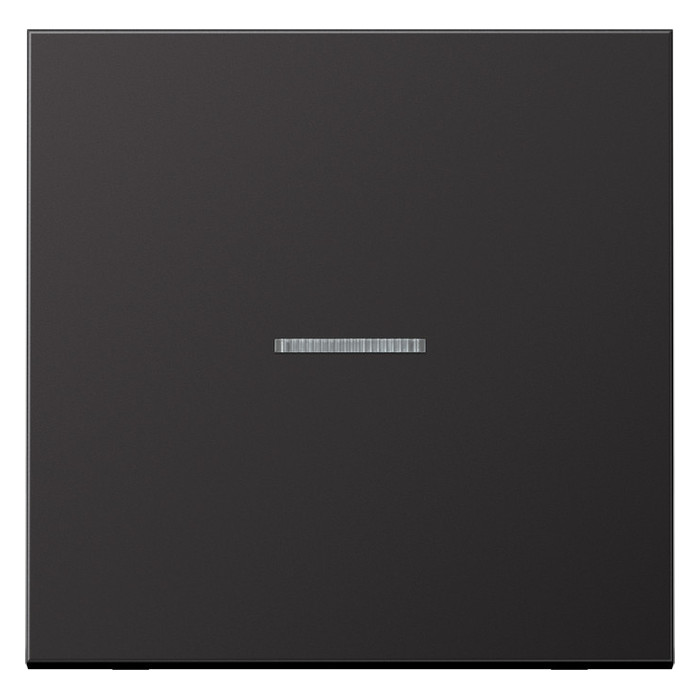 Клавиша с линзой Jung LS METAL, алюминий темный, AL2990KO5D