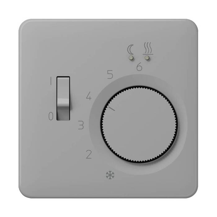 Накладка на терморегулятор Jung CD 500, светло-серый, CDFTR231PLGR