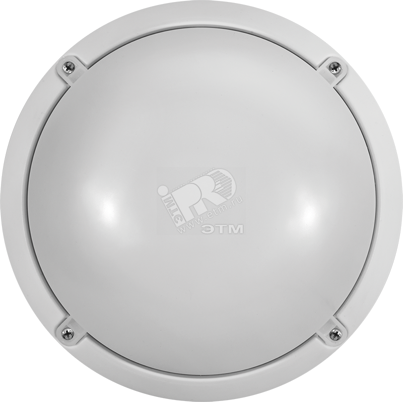 Светильник светодиодный ДБП-7w 4000К 520Лм круглый пластиковый IP65 белый