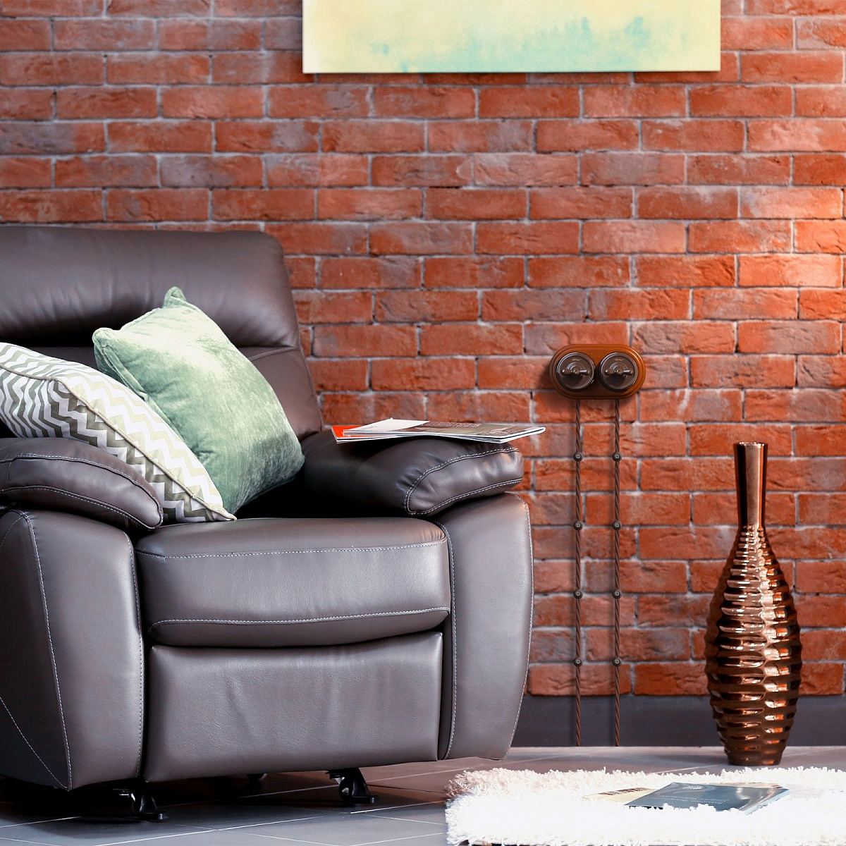 Рамка на 2 поста итальянский орех W0025225