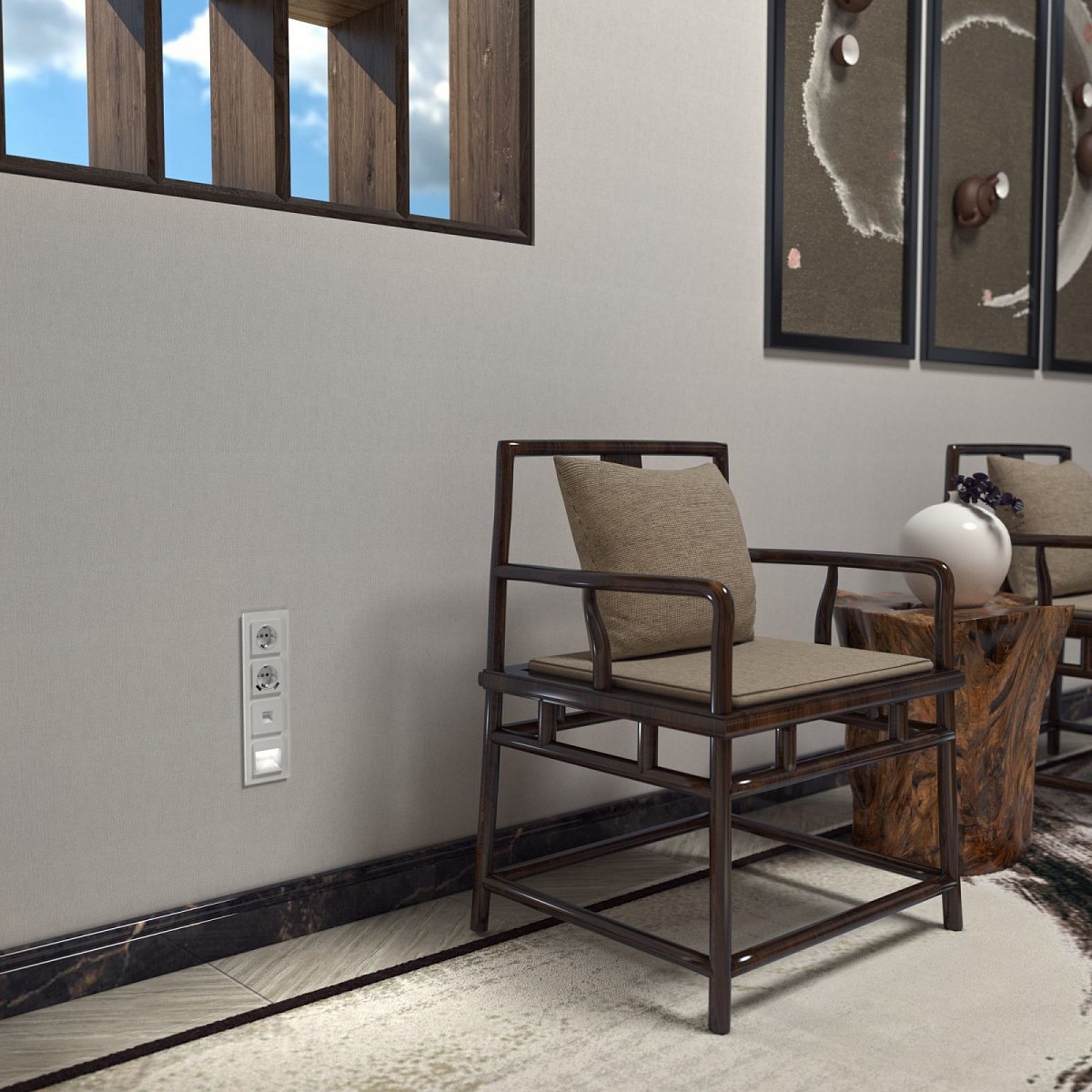 Телефонная розетка RJ-11 (белая) W1182001